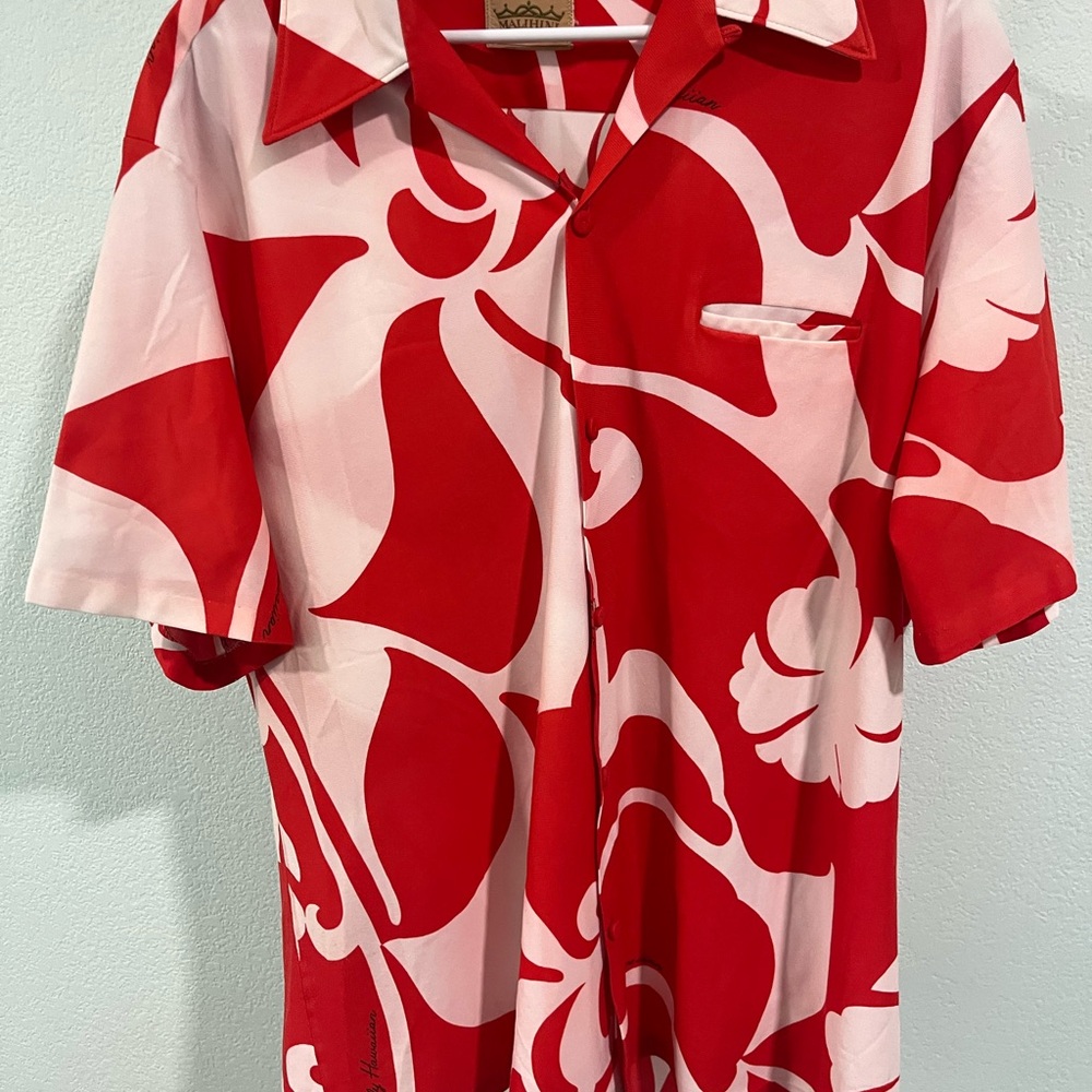 Malihini Fly Hawaiin Vintage XL Aloha Shirt